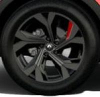 Jantes alliage 18" Silverstone diamantées exclusives R.S. Line avec insert Rouge