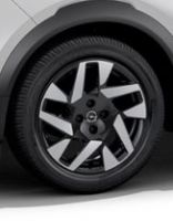 Jantes en alliage 17'' 5 double branches, Bi-color Argent / Noir avec pneus toutes saisons 215/60 R17 3PMSF