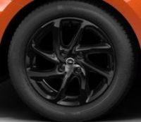 Jantes en alliage 16'' 4 doubles branches, Gloss Black + Prédisposition pour roue de secours