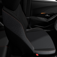 Sellerie Tri matière Tissu PNEUMA 3D, surpiqûre Orange Intense