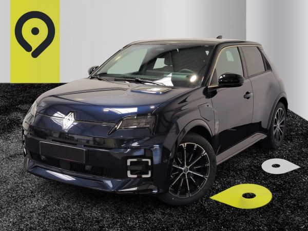 Vente RENAULT 5 E-TECH ELECTRIQUE     120 ch autonomie urbaine Bleu nocturne / Toit noir étoilé 